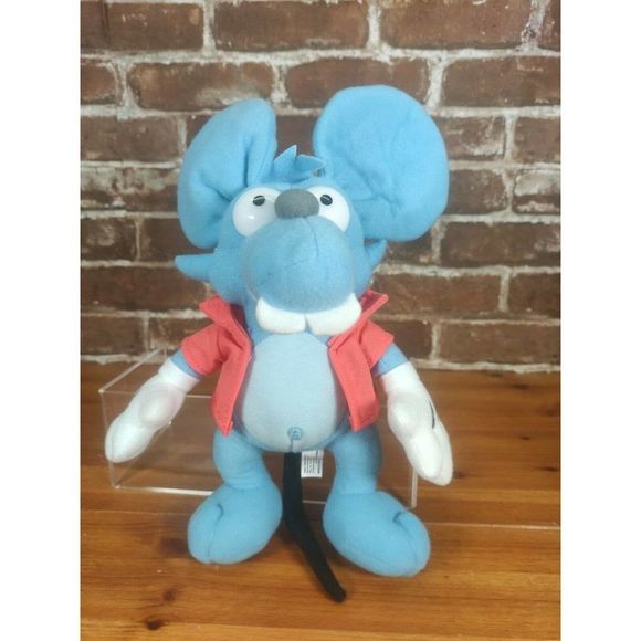 The Simpsons 11" Plush ITCHY Blue Mouse Toy Factory Stuffed Animal Plush Rat - Picture 1 of 6